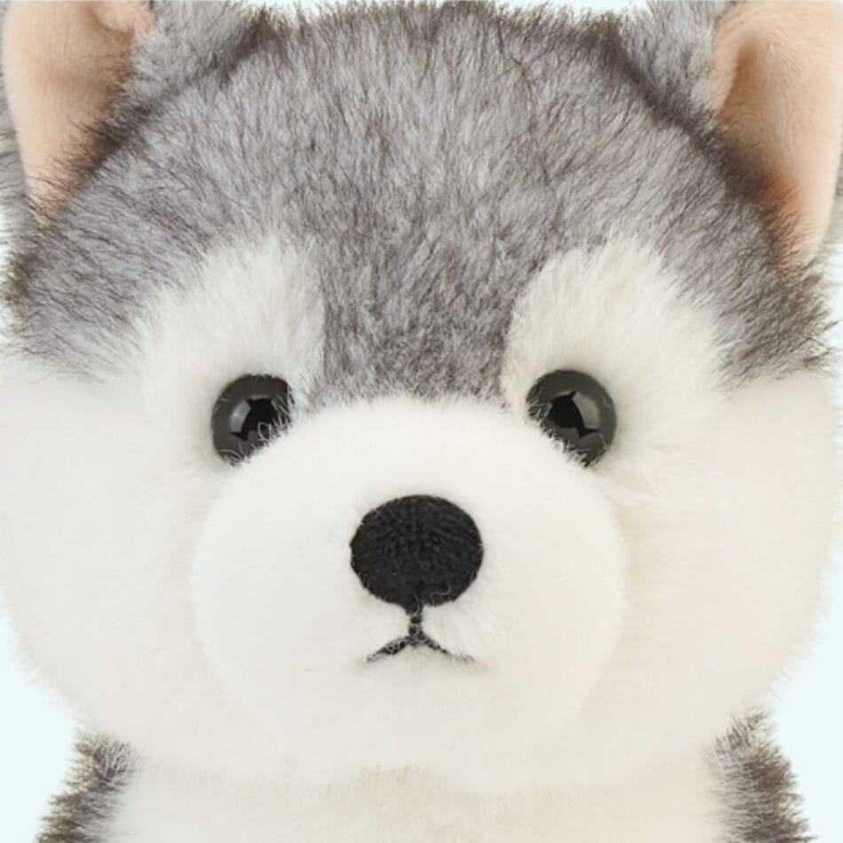 Zwarte Husky Knuffel Hond 33 cm Met Pluche Lange Poten De Knuffel