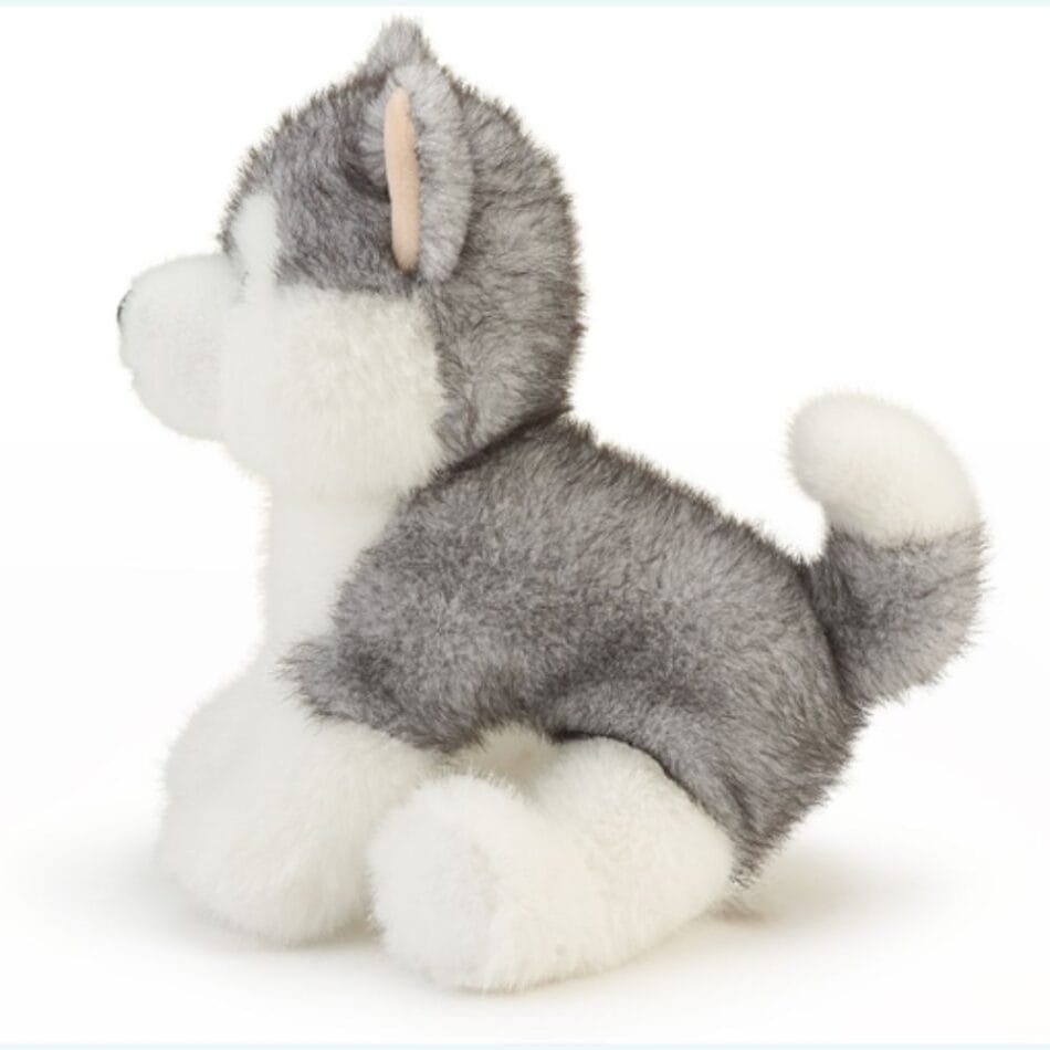 Zwarte Husky Knuffel Hond 33 cm Met Pluche Lange Poten De Knuffel