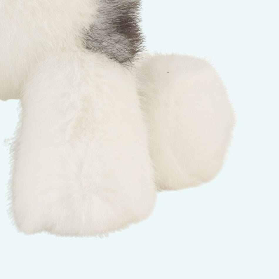 Zwarte Husky Knuffel Hond 33 cm Met Pluche Lange Poten De Knuffel
