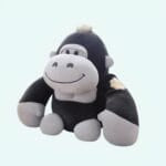 Zwarte Knuffel Gorilla Zacht Pluche Voor Kinderen De Knuffel