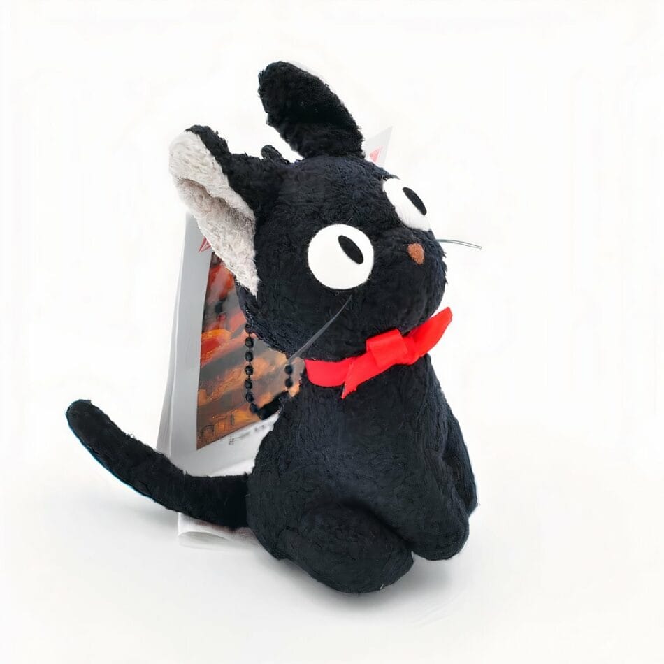Zwarte Knuffel Kat Jiji Inspiratie Miyazaki 9 cm en 12 cm De Knuffel