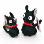 Zwarte Knuffel Kat Jiji Inspiratie Miyazaki 9 cm en 12 cm De Knuffel