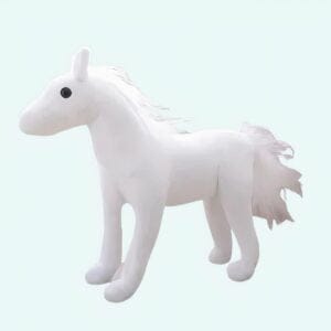 Zwarte Knuffelpaard Schattig Luxe Middelgrote Plucheknuffel De Knuffel